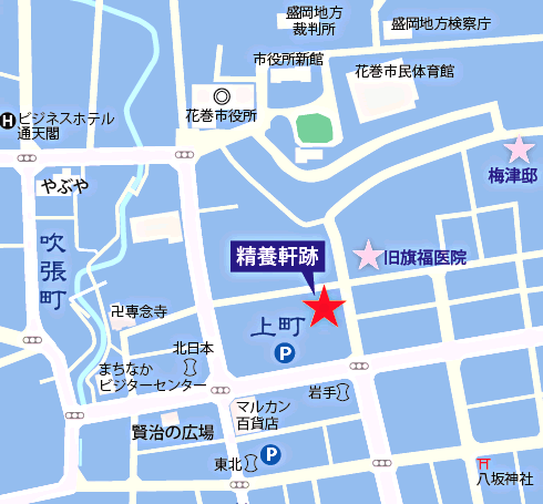 地図：精養軒跡